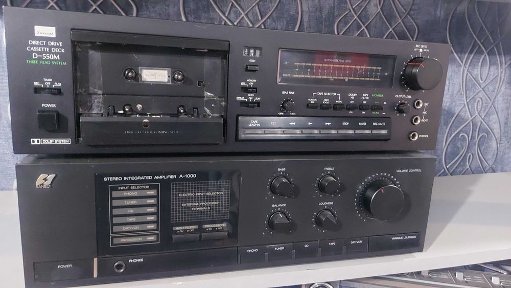 Sansui из 80х усилитель + дека.