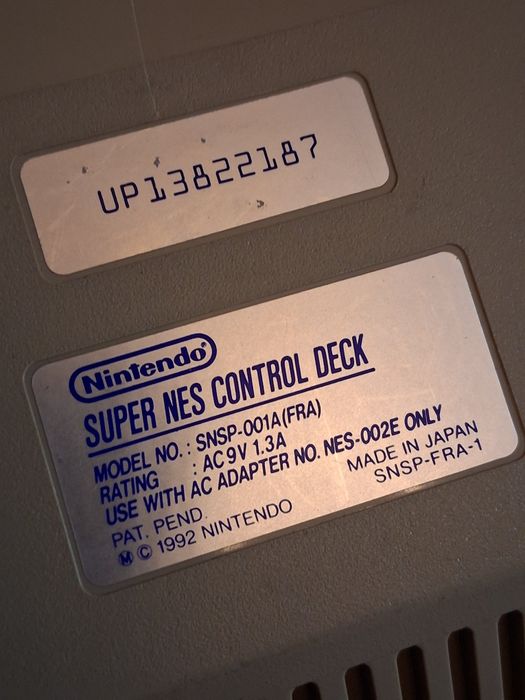 Consola super nintendo