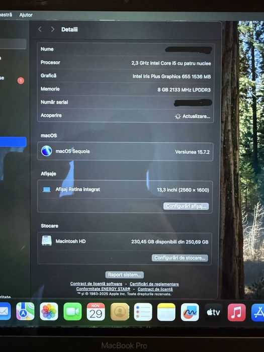 Laptop Apple MacBook Pro 13.3 inch 2019 Touchbar I5