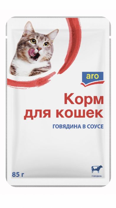 Оптом. Жидкий корм для кошек бренда ARO