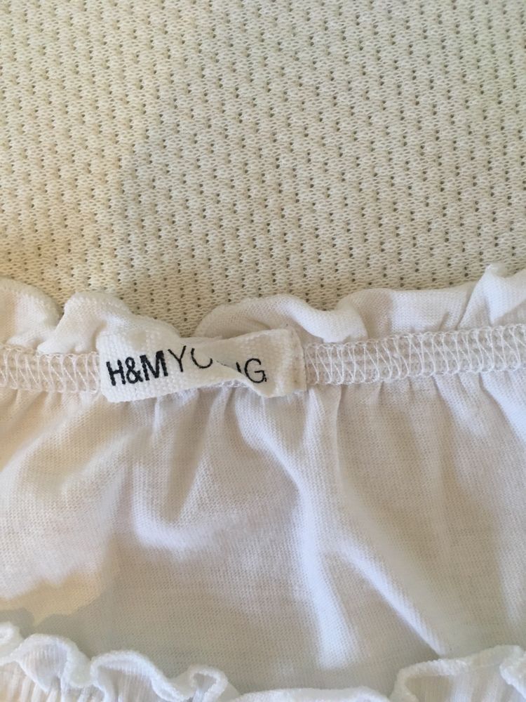 tricoul alb din bumbac H&M