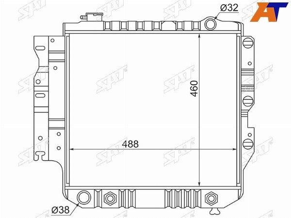 Радиатор Jeep Wrangler