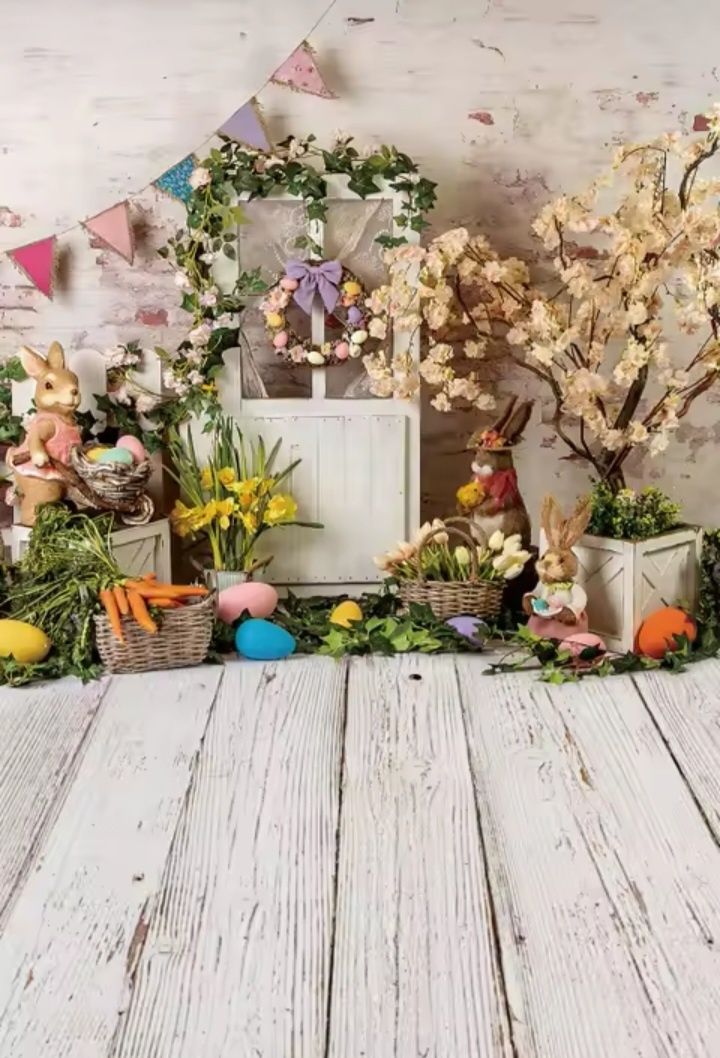 Fundal Foto Paște Primavara 8 Martie Poliester 200x300 Decor Foto