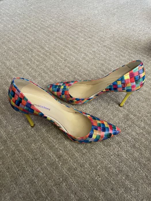 Pantofi piele, stiletto, Maccioni.