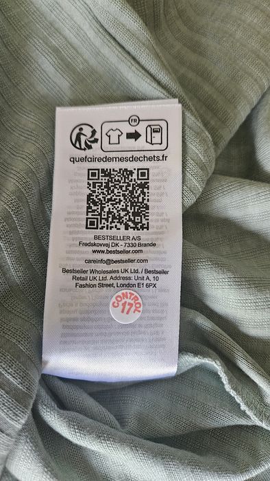 Tricou femei verde pastel marca only ONLEMMA S/S SHORT TOP NOOS JRS