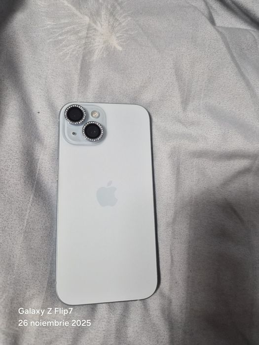 •IPhone 15/128Gb
•87%Viața Bateriei