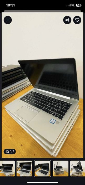 Продам ноутбук hp ElliteBook 840 G5 8/256