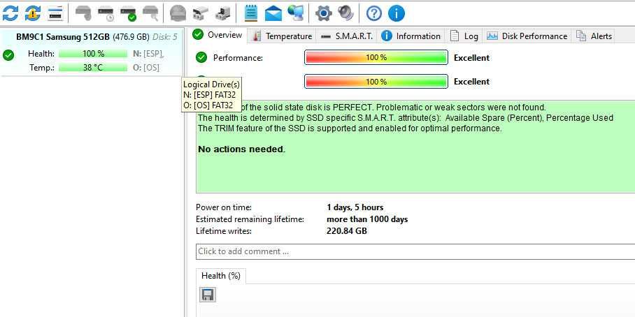 SSD NVME диск SAMSUNG  512GB M.2 Gen4x4 Гаранция