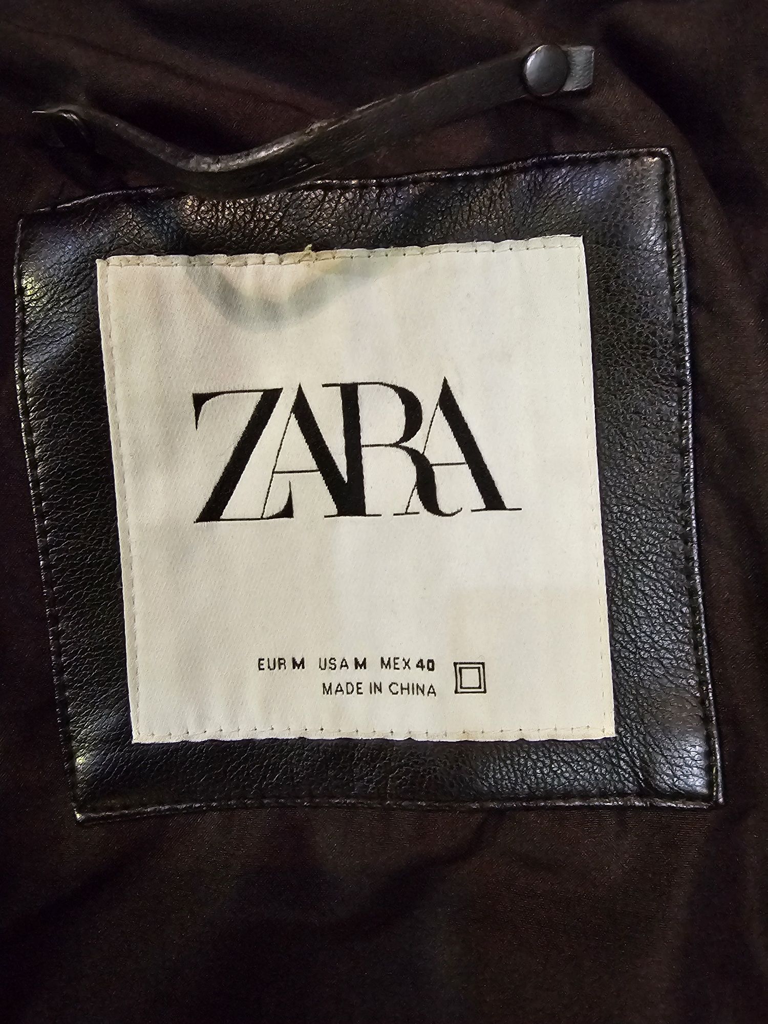 Мъжко кожено яке ZARA