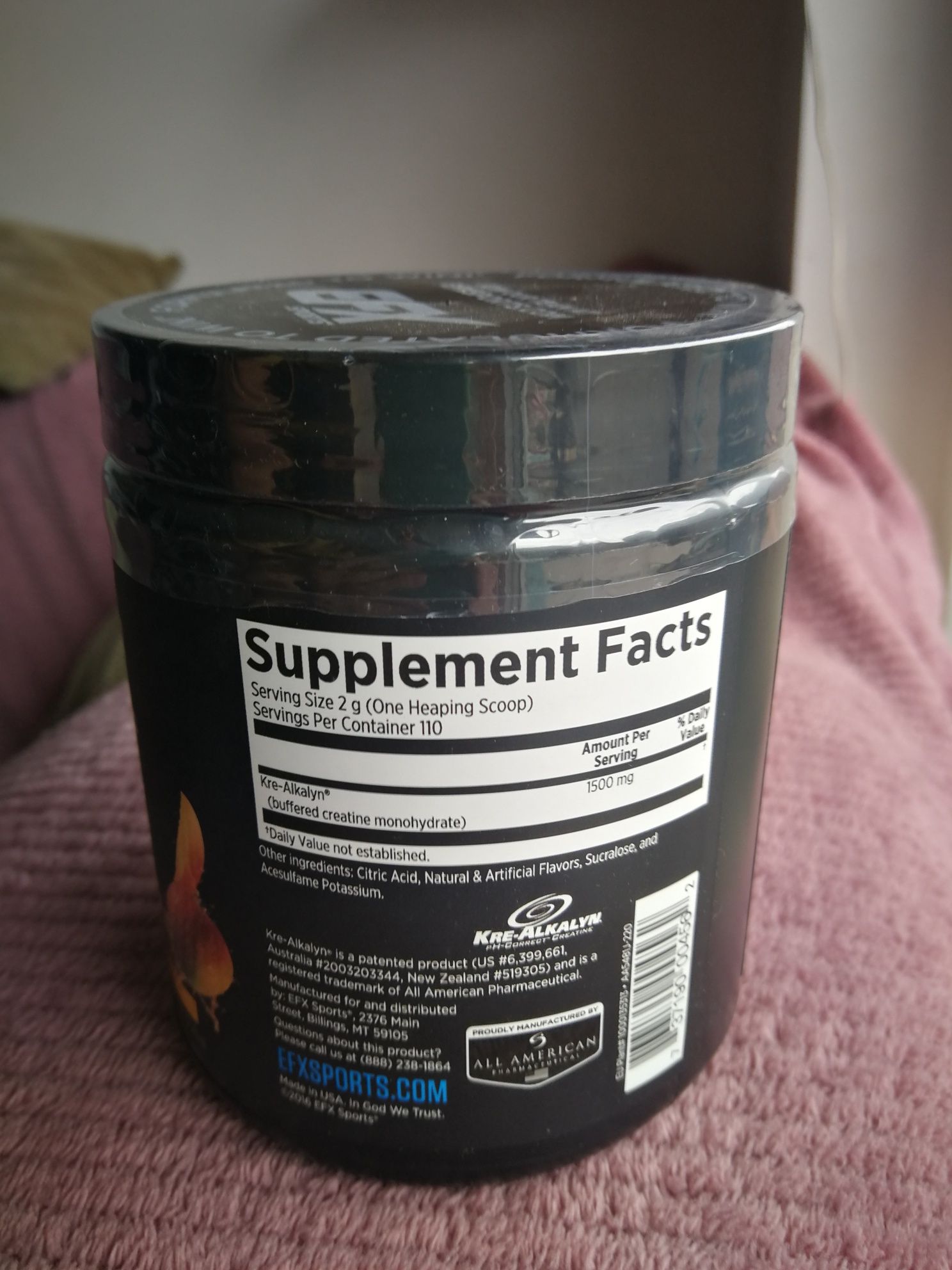 EFX SPORTS Kre-Alkalyn Powder, 220гр. Креатин