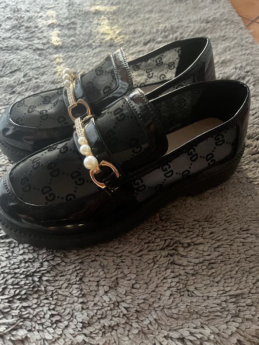 Mocasini dama din dantela