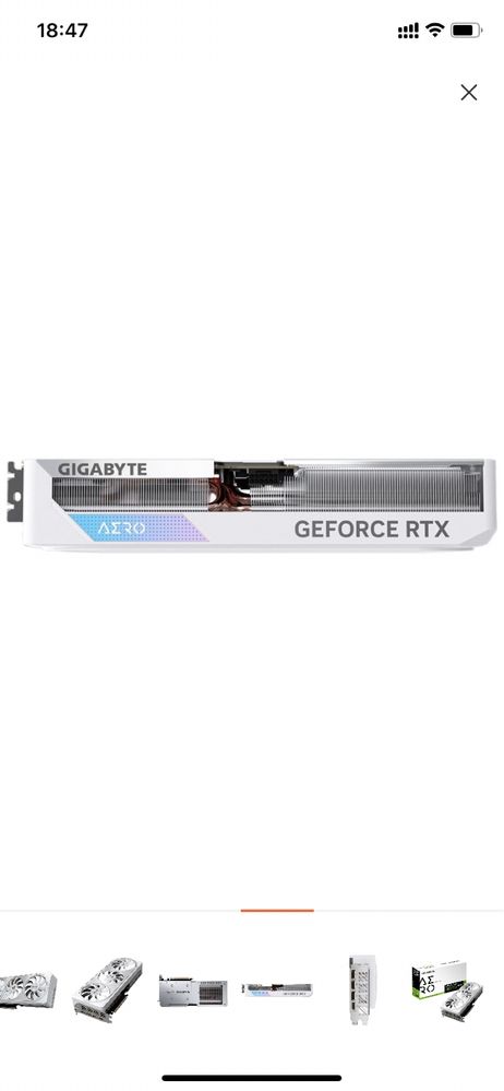 Видеокарта Gigabyte RTX 4070 AERO OC 12GB