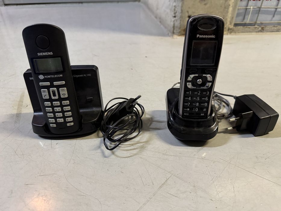 Set 2 telefoane fixe fara fir - Siemens  AL140 + Panasonic