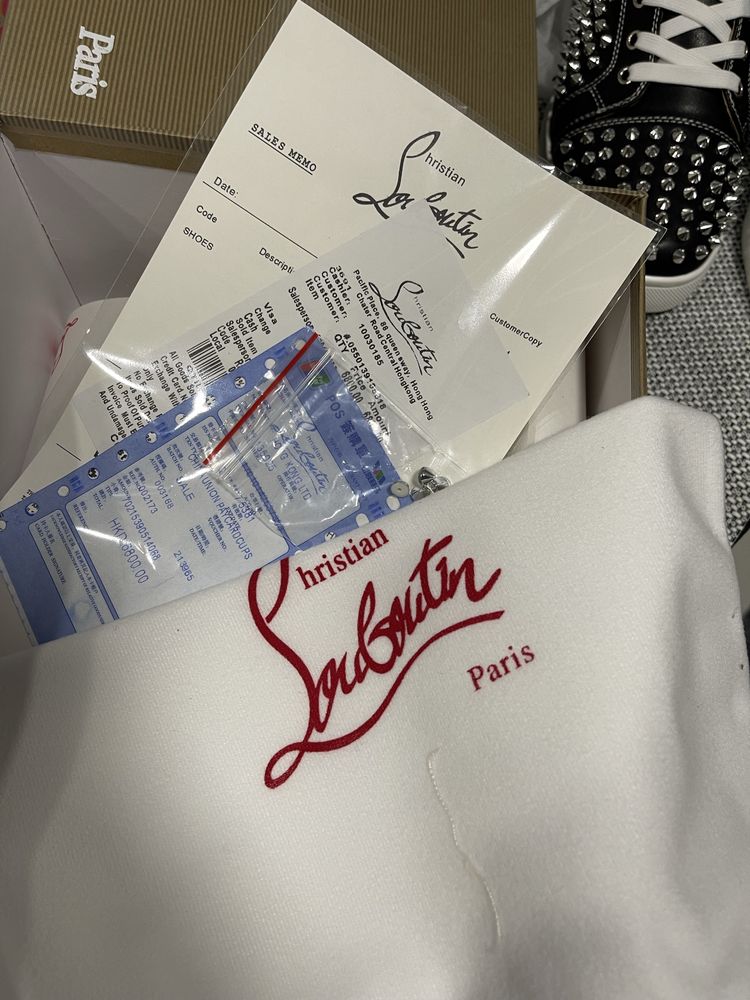 Christian Louboutin High White Blue