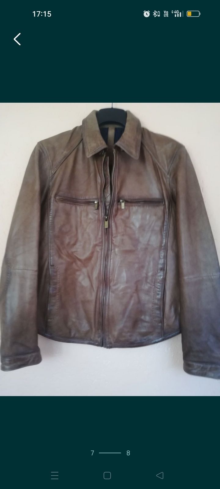 Geacă piele bărbați Massimo Dutti M