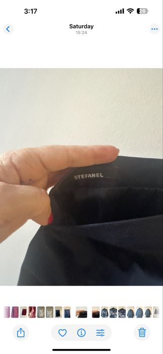 Оригинална пола Stefanel в класическите тъмно синьо или щ