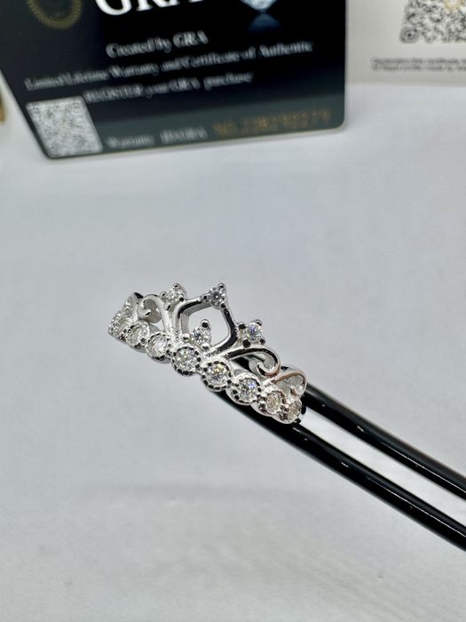 Сребърен пръстен с мойсанит (Диамант) 1.3 карата