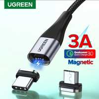 Ugreen. Магнитный кабель Ugreen Usb-C, поддерживает быструю зарядку