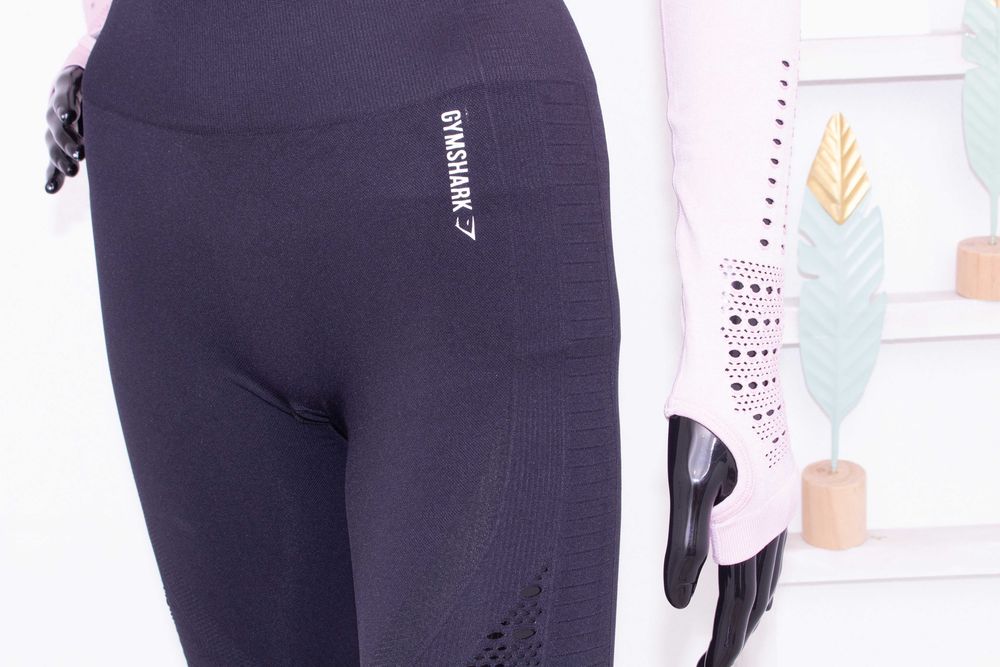 Gymshark оригинален розов кроп топ дълъг ръкав за фитнес S