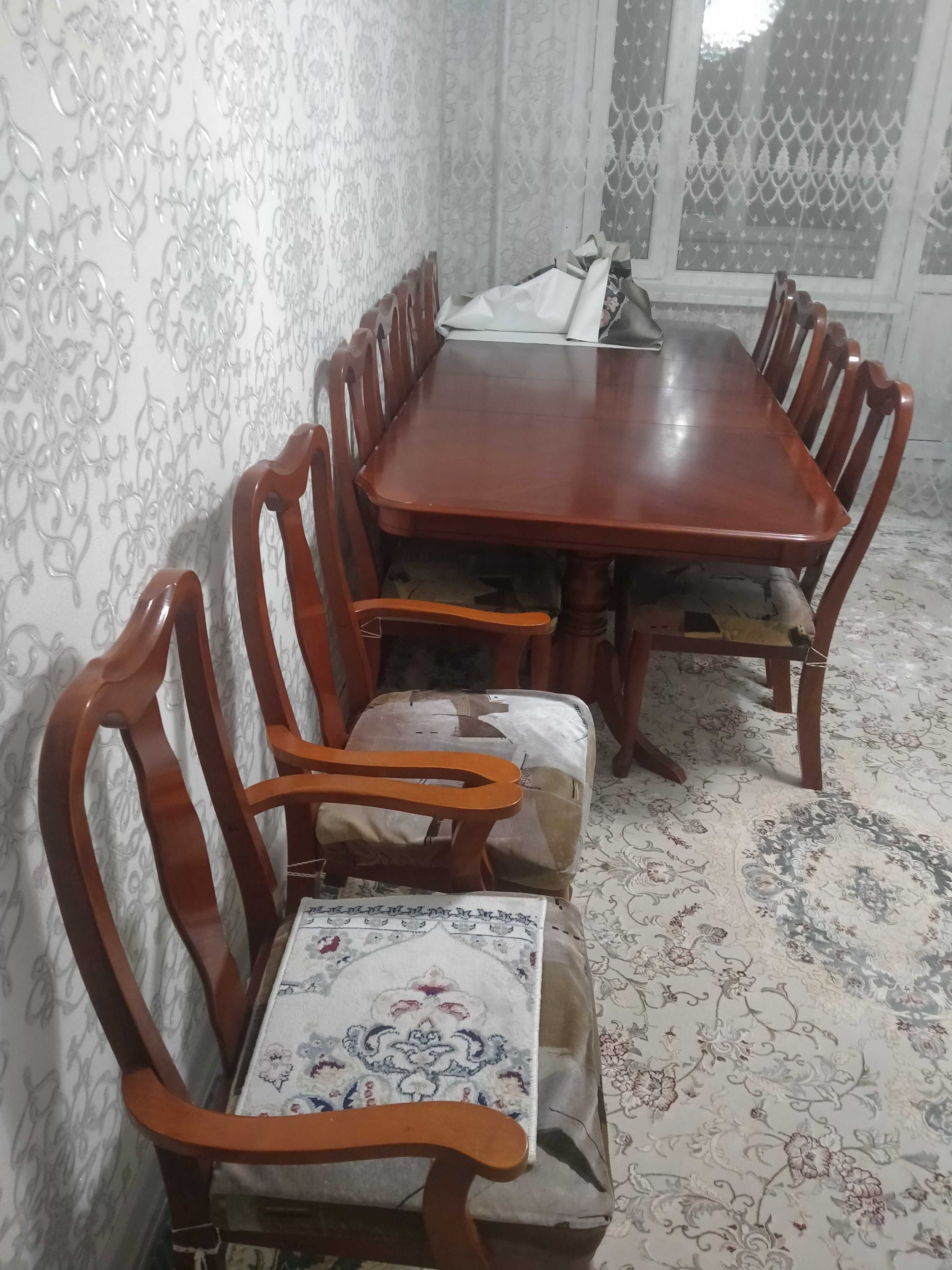 Стол со стульями+18 стульев новых