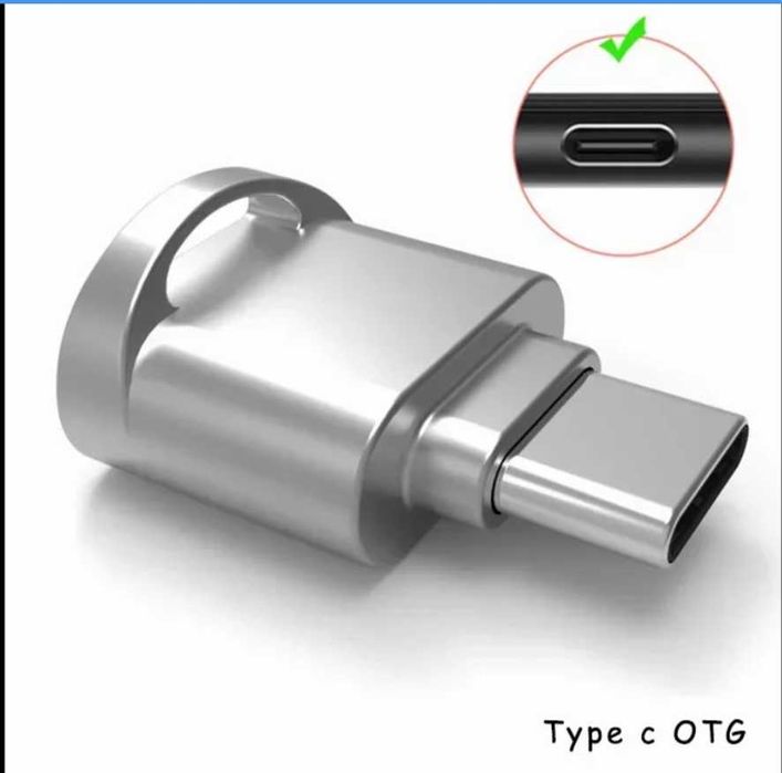 Адаптер OTG к TF типа C, устройство чтения карт памяти Micro-SD
