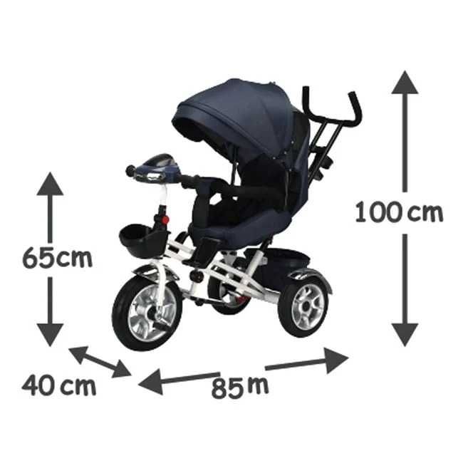 Tricicleta cu maner impingere  4in1, sezut reversibil,lumini,sunet
