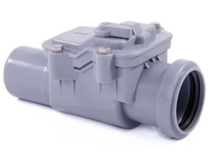 Клапан обратный канализационный на стояк кухни, душ, ванна, DN 50.