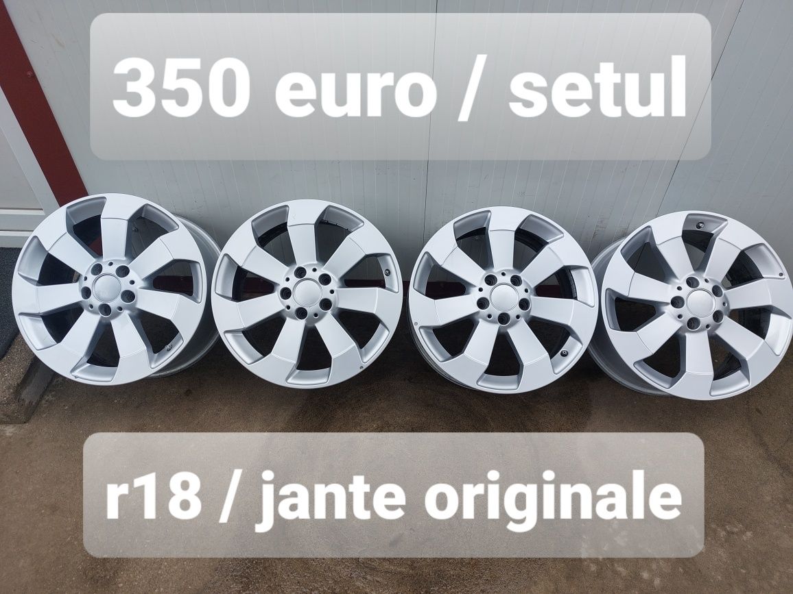 Jante aluminiu ORIGINALE r18 / Mercedes Audi Vw Skoda Seat / 5x112