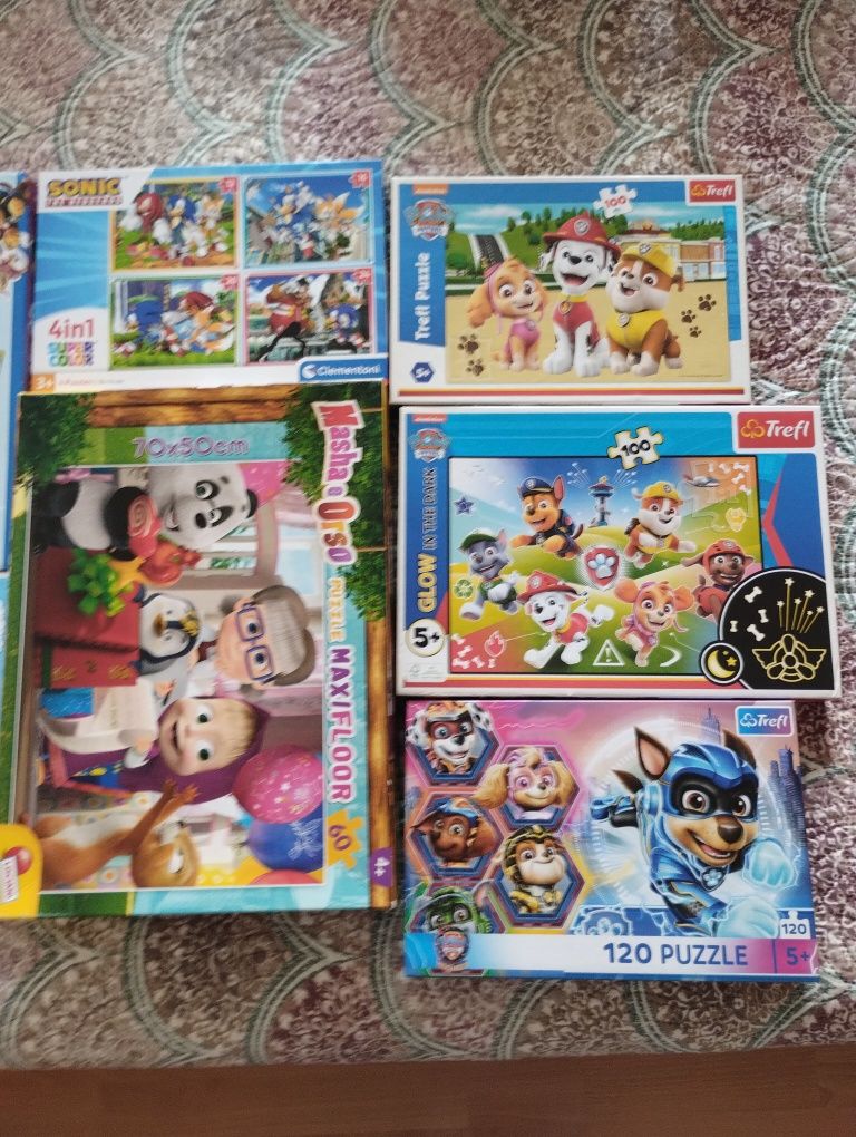 Сет играчки, игри  и пъзели с анимационни герои