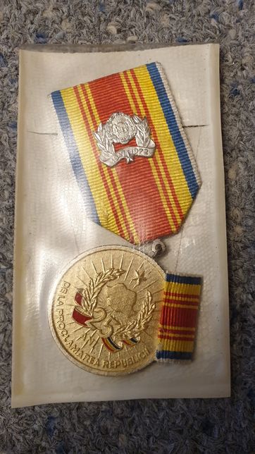 Medalie aniversara 25 ani de la instalarea republicii