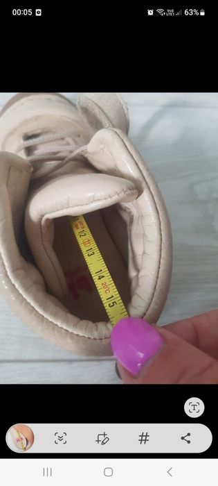 Ghete piele bibi  marimea 25 26 15.5 cm