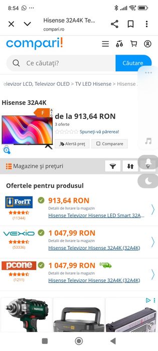 Smart tv Hisense 32A4K 80cm