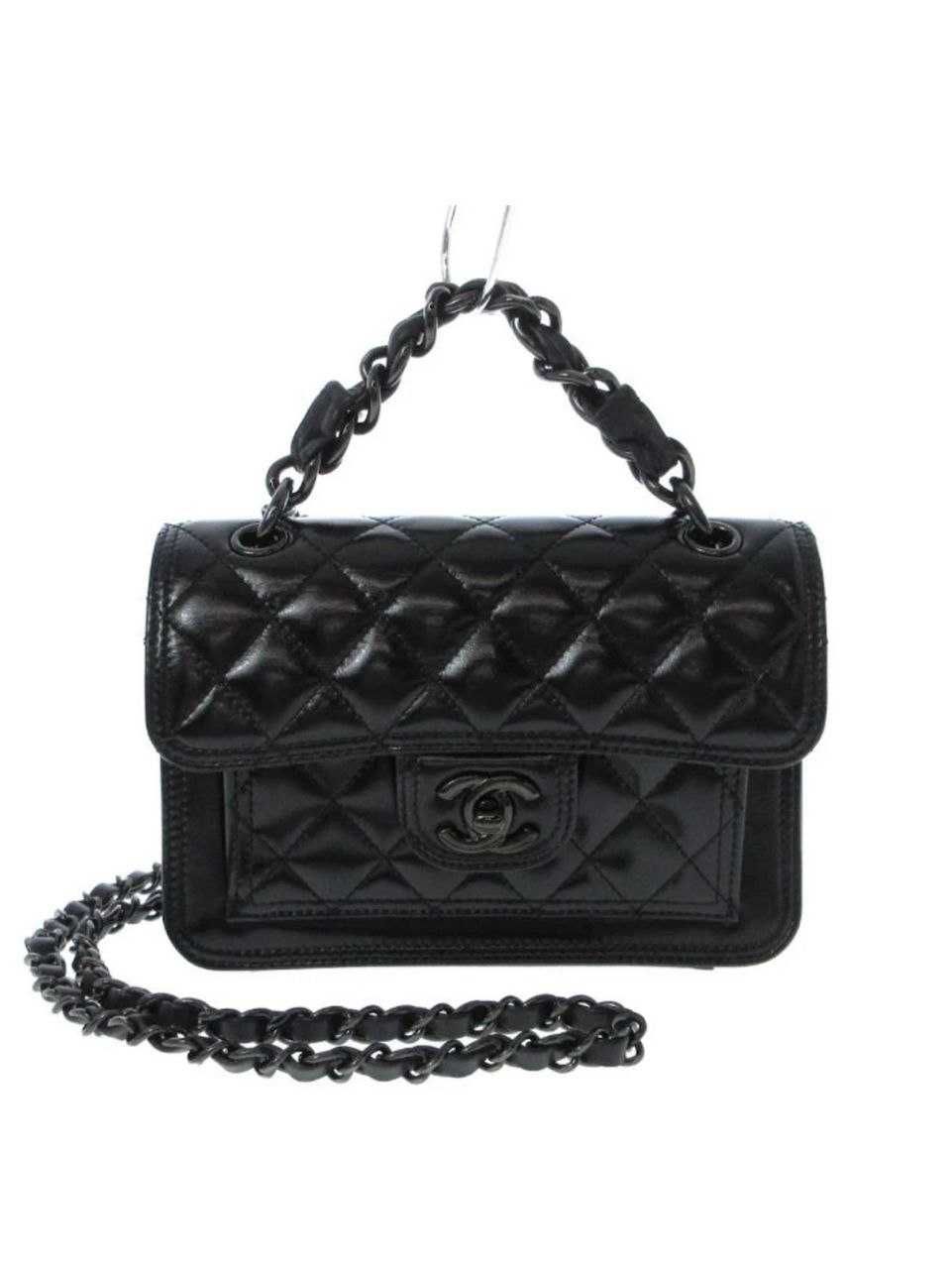 Дамска Чанта Chanel  Calfskin Quilted Double You Mini Flap