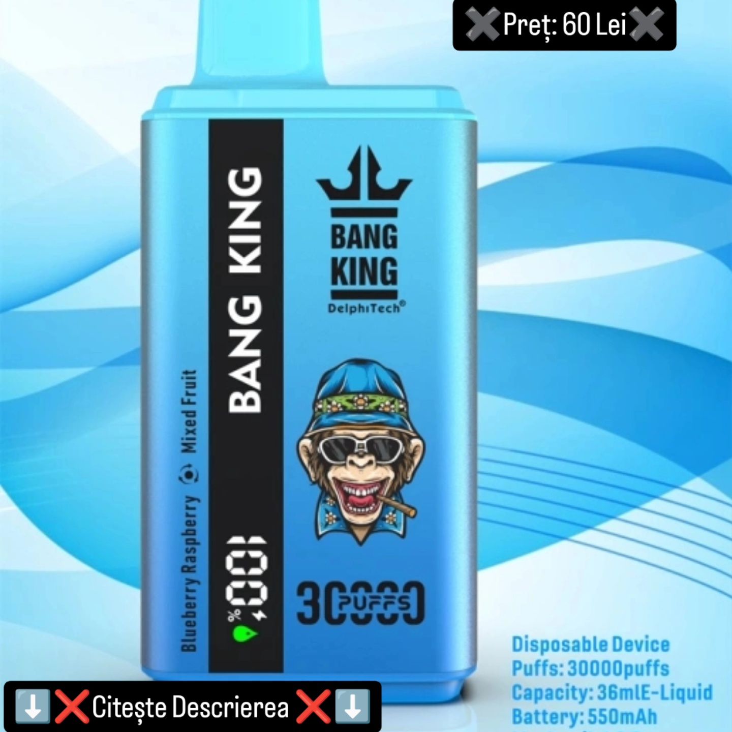 Vând bang King 30000 Puffs