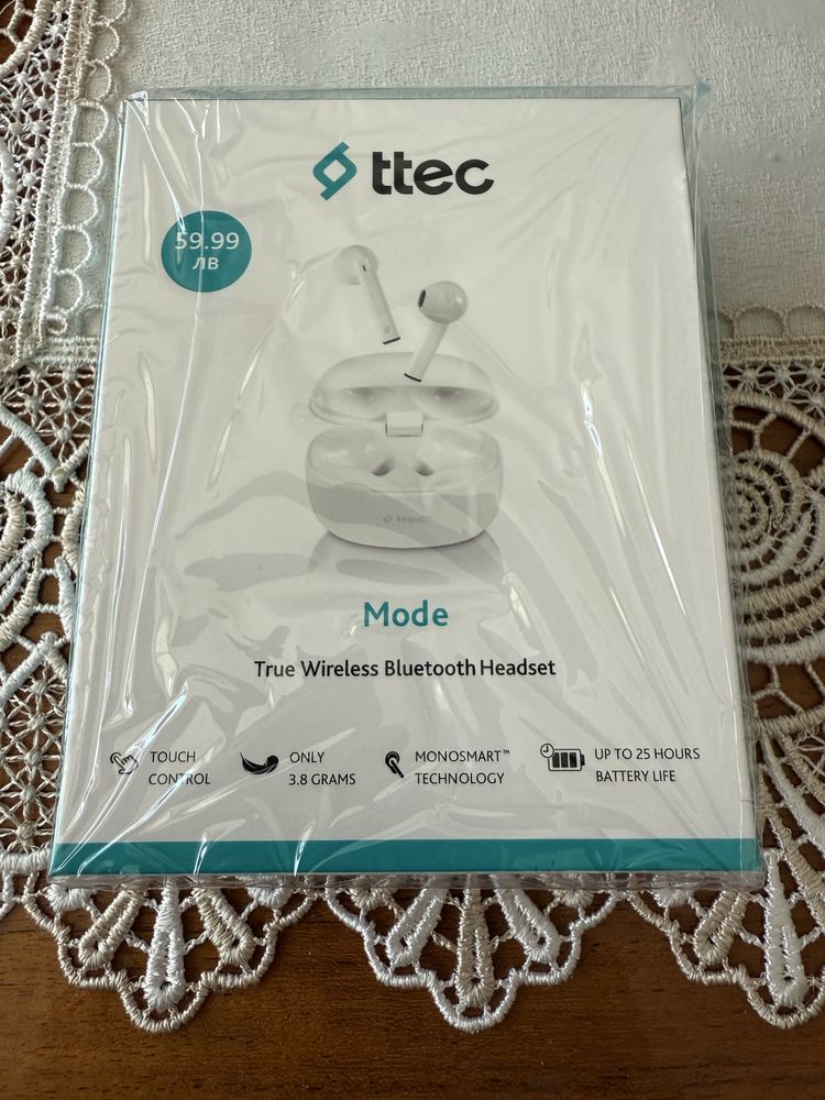Слушалки ttec чисто нови