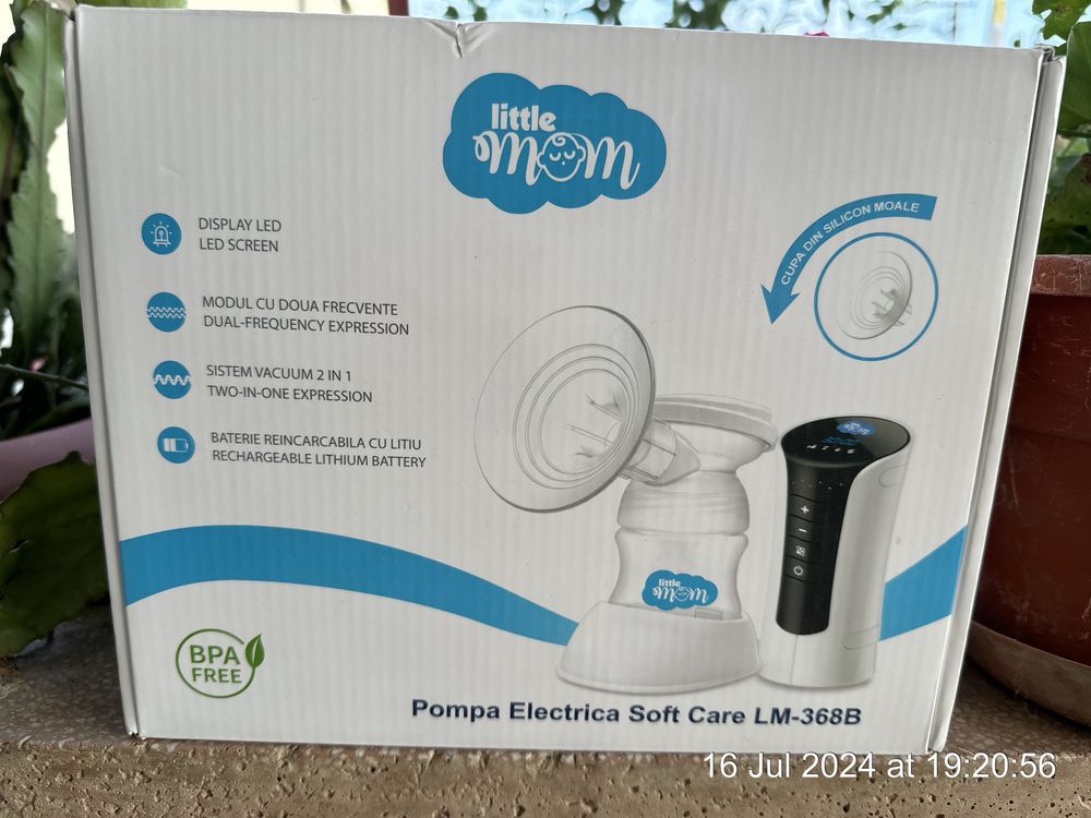 Pompa de san electrica cu acumulator Soft Care LITTLE MOM