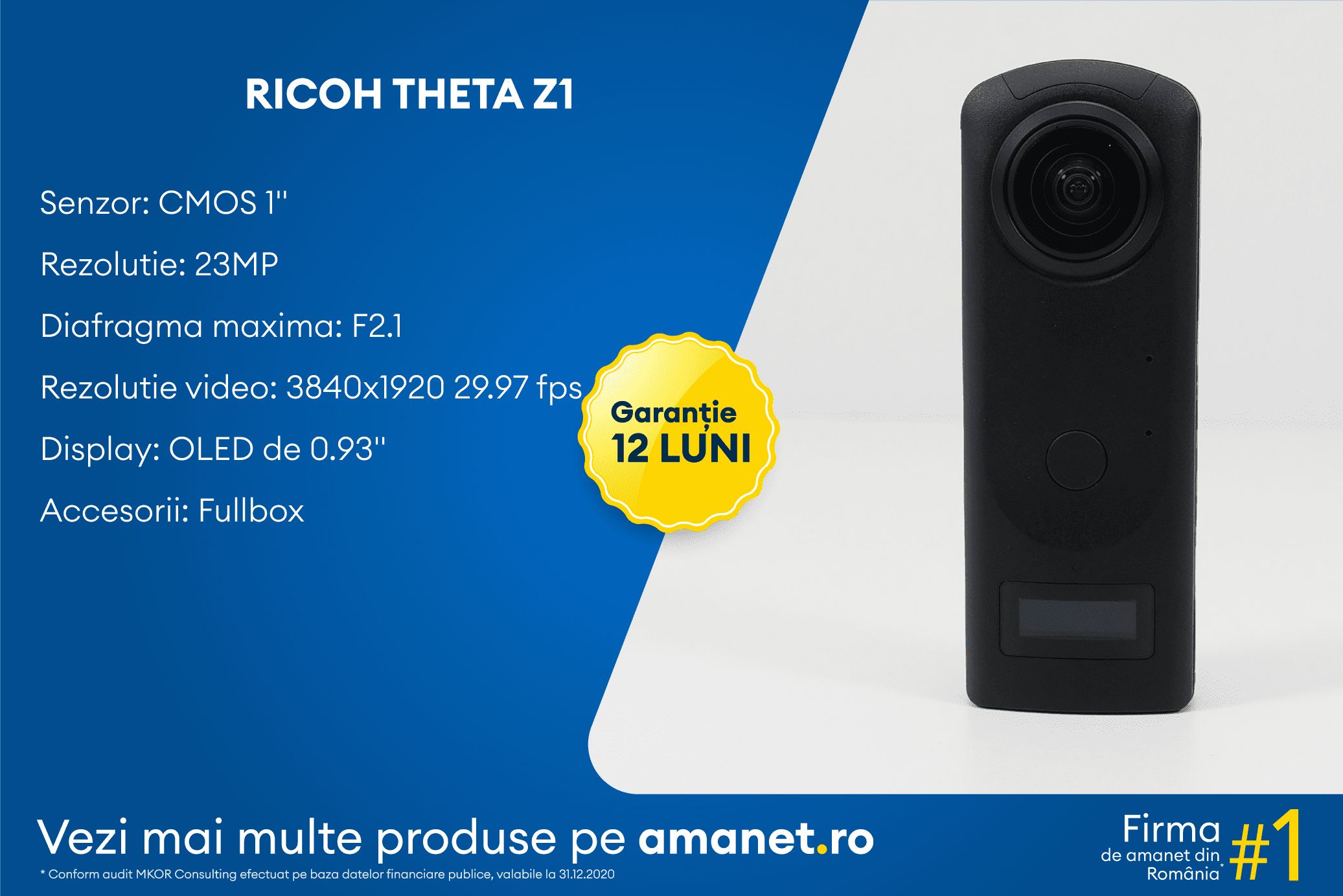 Camera 360 Ricoh THETA Z1 - BSG Amanet & Exchange