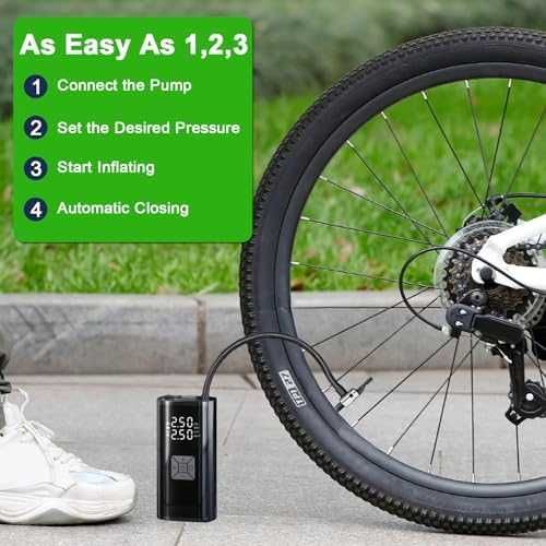 Нова Авто помпа 4500mAh – дигитална, авто стоп, топки, мотори, колела