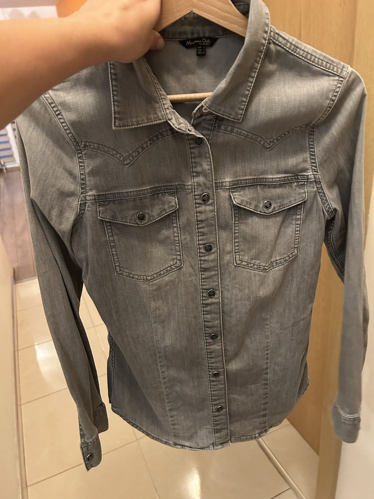 Дънкови ризи Massimo Dutti- Xs, S размер