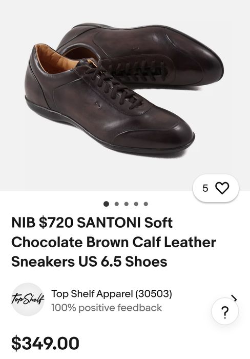 Santoni кожени N 46,5 - 55 лв