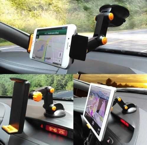 Универсална стойка за телефон и таблет в кола Excavator - поставка 2в1