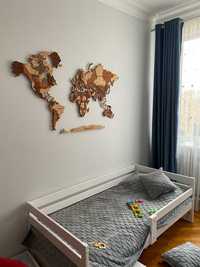3Д Карта мира из Дерева для декора и для детей познавательный!!! 3