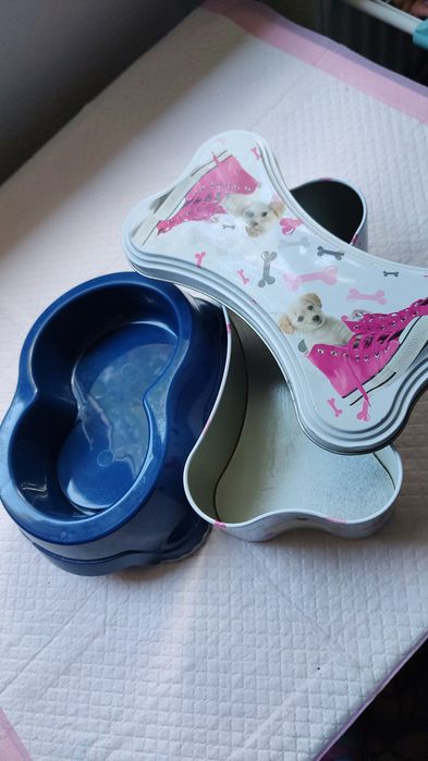 cutie recompense+ castron bobițe/ câine