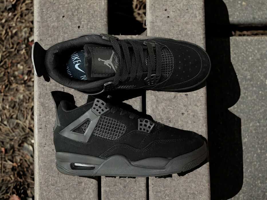 Adidasi Nike Air Jordan 4 Retro Black l Produs NOU 2024 Baieti Unisex