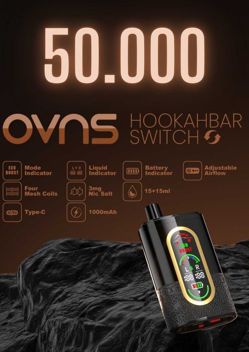 Hookahbar 50.000 puffs - Dual Flavors Luxury pentru Experiență Premium