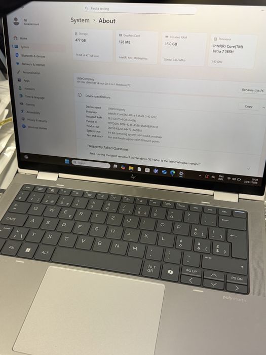 Laptop hp elitebook 15.6 nou