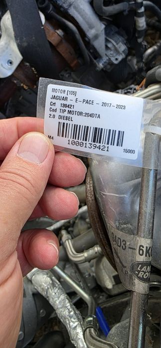 Motor  2.0 D cod 204DTA euro 6 Jaguar si Land Rover