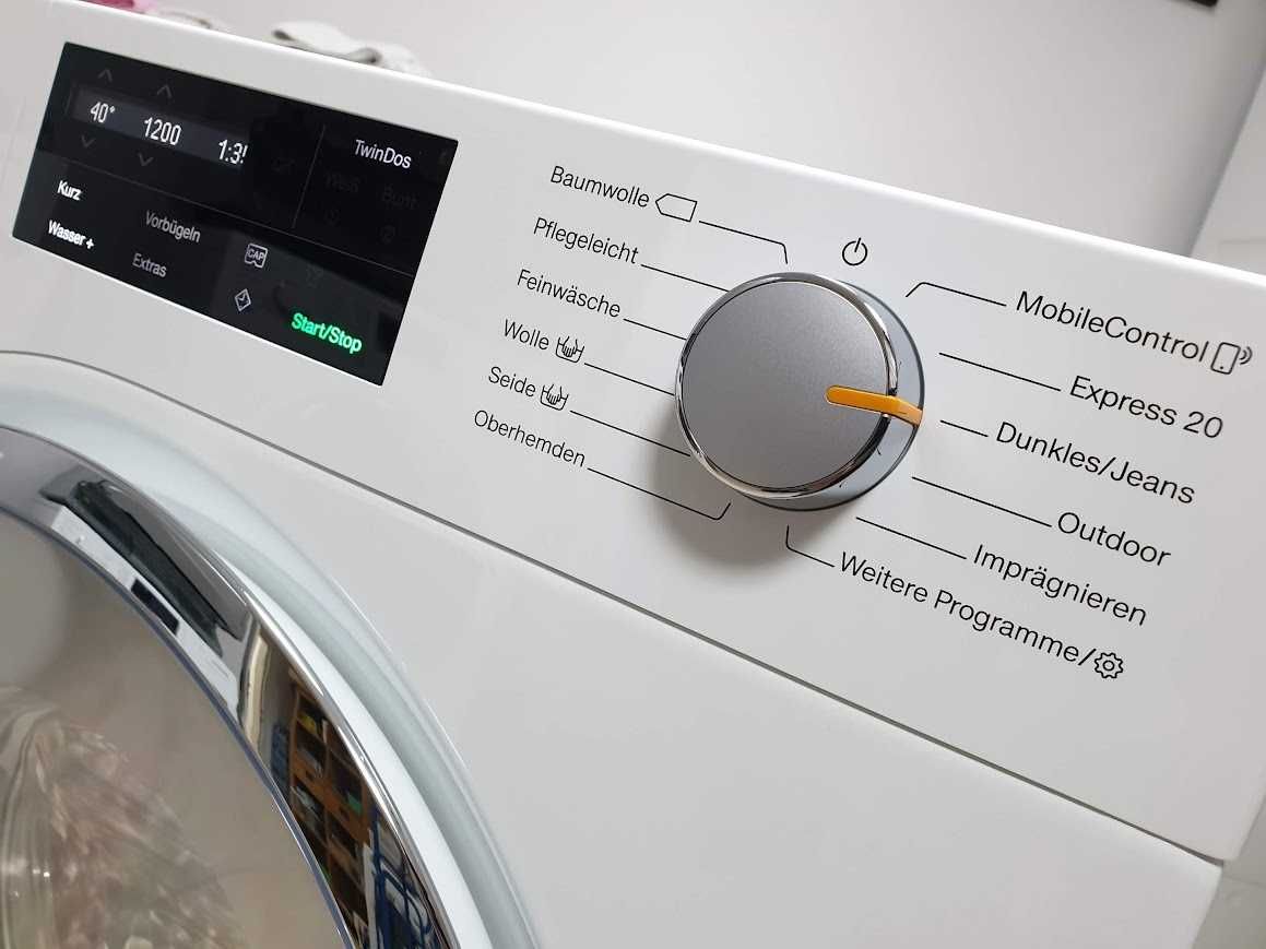 Miele 1600rpm Wi-Fi TwinDos Подсветка Пералня Миеле 12м Гаранция