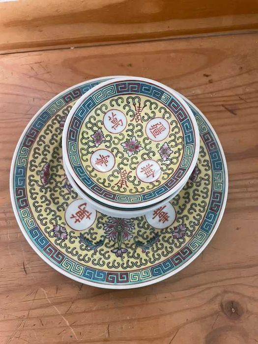 Set desert , pictat ,porte. chinez.