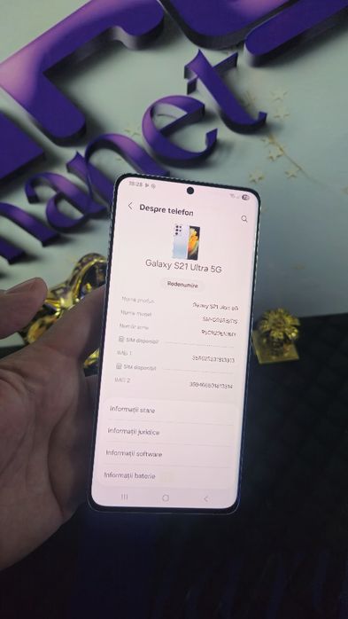 Samsung S 21 Ultra 5G 512GB 16GB Ram Duos.Preṭ fix! CA NOU